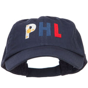 Philippines PHL Flag Embroidered Low Profile Cap