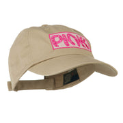 Pink with Border Background Embroidered Cap