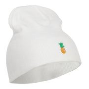 Mini Pineapple Embroidered Short Beanie