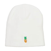 Mini Pineapple Embroidered Short Beanie