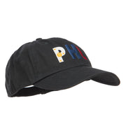 Philippines PHL Flag Embroidered Low Profile Cap