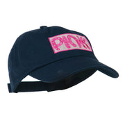 Pink with Border Background Embroidered Cap