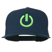 Power Icon Embroidered Snapback Cap