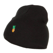 Mini Pineapple Embroidered Short Beanie