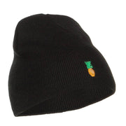 Mini Pineapple Embroidered Short Beanie