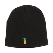 Mini Pineapple Embroidered Short Beanie