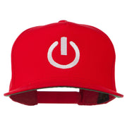 Power Icon Embroidered Snapback Cap