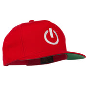 Power Icon Embroidered Snapback Cap