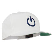 Power Icon Embroidered Snapback Cap