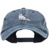 Persian Cat Embroidered Washed Cotton Twill Cap