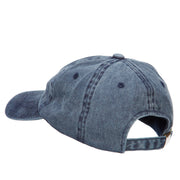 Persian Cat Embroidered Washed Cotton Twill Cap