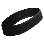 Religious Symbol Embroidered Head Bands Terry - Black OSFM