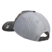 U.S. Army 1st Armored Division Embroidered Low Profile Special Cotton Mesh Cap - Black OSFM