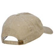 Persian Cat Embroidered Washed Cotton Twill Cap