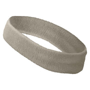 Religious Symbol Embroidered Head Bands Terry - Lt-Grey OSFM