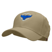 Whale Heart Embroidered Low Profile Cap