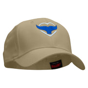 Whale Heart Embroidered Low Profile Cap