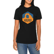 Arches national Park Graphic Design Deluxe Jersey T-Shirt