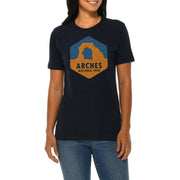 Arches national Park Graphic Design Deluxe Jersey T-Shirt