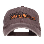 Spooktacular Embroidery Washed Cap