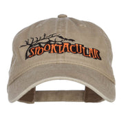 Spooktacular Embroidery Washed Cap