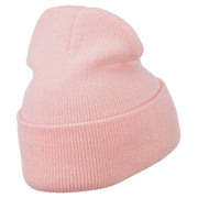 Pink Ribbon Breast Cancer Embroidered Long Beanie