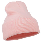 Pink Ribbon Breast Cancer Embroidered Long Beanie