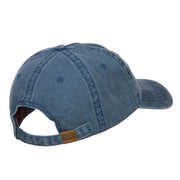 Portland Embroidered Washed Buckled Cap