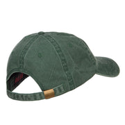 Plaid Shamrock Embroidered Washed Cap