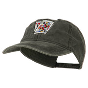 Gaming Pinochle Embroidered Washed Cap