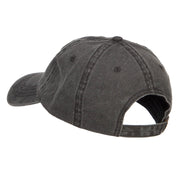 Palm Tree Embroidered Washed Cap