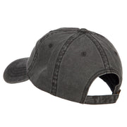 Portland Embroidered Washed Buckled Cap