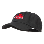 Canada with Maple Leaf Embroidered Low Cap