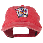 Gaming Pinochle Embroidered Washed Cap