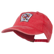 Gaming Pinochle Embroidered Washed Cap