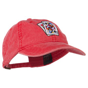 Gaming Pinochle Embroidered Washed Cap