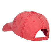 Palm Tree Embroidered Washed Cap