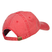 Palm Tree Embroidered Washed Cap