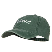 Portland Embroidered Washed Buckled Cap