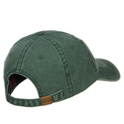 Portland Embroidered Washed Buckled Cap