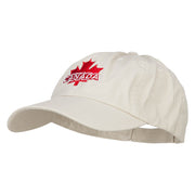 Canada with Maple Leaf Embroidered Low Cap