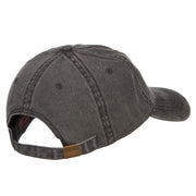 Plaid Shamrock Embroidered Washed Cap