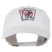 Gaming Pinochle Embroidered Washed Cap