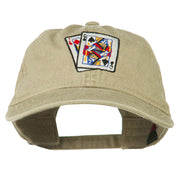 Gaming Pinochle Embroidered Washed Cap