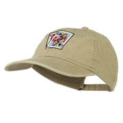 Gaming Pinochle Embroidered Washed Cap