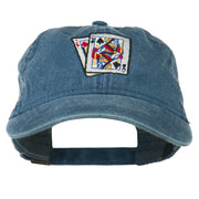 Gaming Pinochle Embroidered Washed Cap