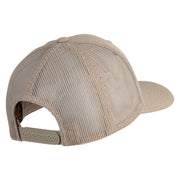 Letter P Iron on Patched Retro Trucker Cap - Khaki OSFM
