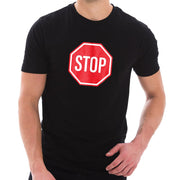 Stop Sign Graphic Design Deluxe Jersey T-Shirt