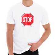 Stop Sign Graphic Design Deluxe Jersey T-Shirt