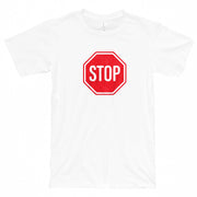 Stop Sign Graphic Design Deluxe Jersey T-Shirt